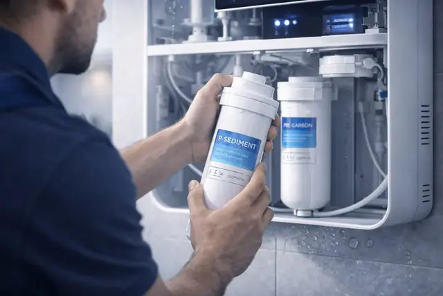 RO filter cartridge replacement Crossing Republik
